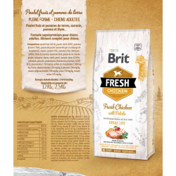 BRIT Brit fresh - Croquettes - Chien, Adulte - Poulet et pomme de terre Faunelia