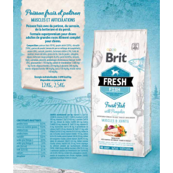 BRIT Brit Fresh - Croquettes - Chien, Adulte, Maxi - Poisson et courge Faunelia