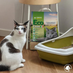 CROCI Litière végétale pour chat - Eco Clean Faunelia