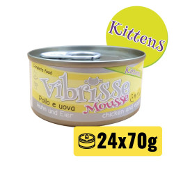 Vibrisse Mousse pour chaton - Poulet et oeufs Faunelia