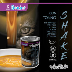 Vibrisse VIBRISSE SHAKE - Soupe pour chat - Senior+ - Thon  Vit-C Faunelia