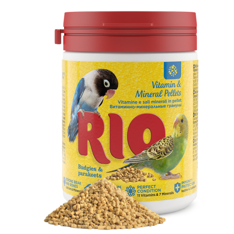 RIO Vitamin and mineral pellets for budgies and parakeets Faunelia