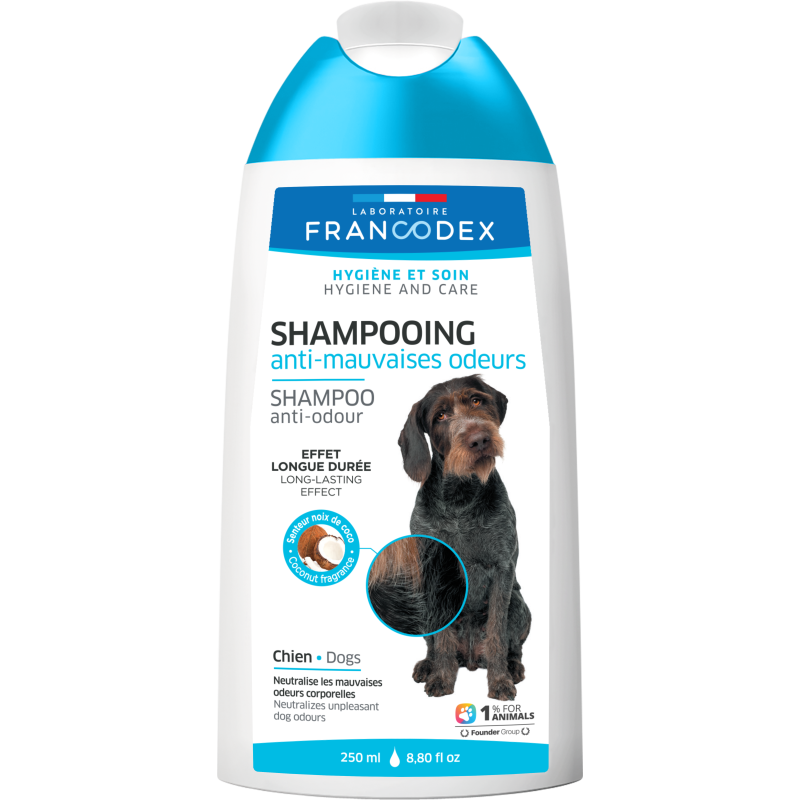 Francodex Shampooing Anti-Mauvaises Odeurs - Pour chien Faunelia