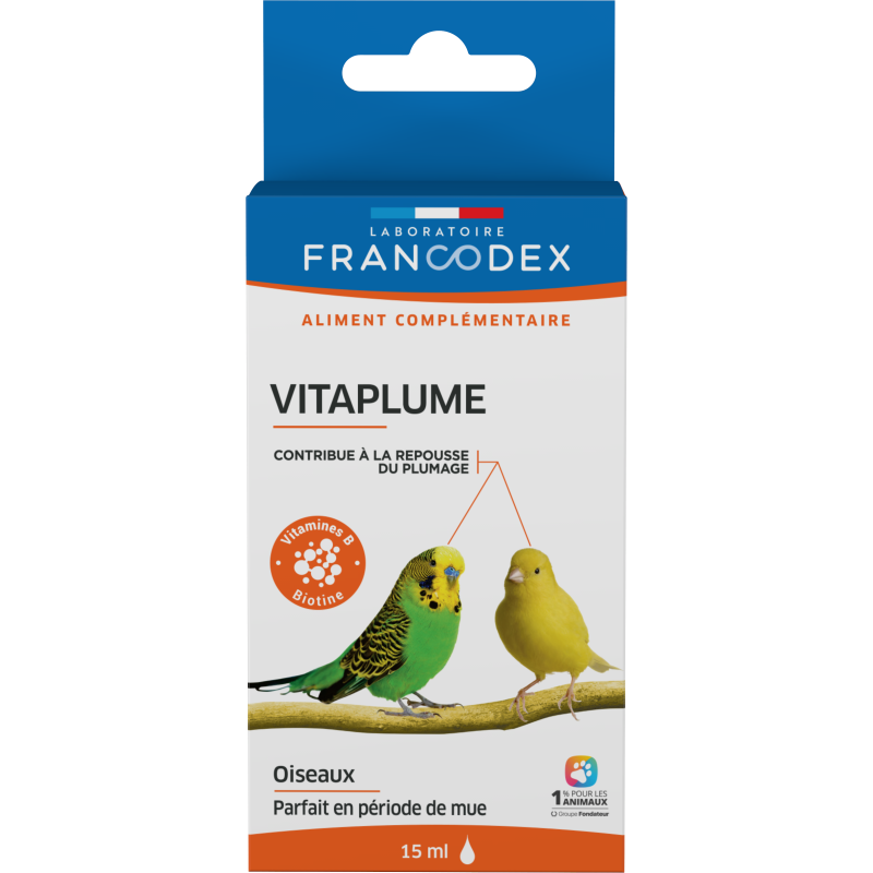 Francodex Vitaplume pour oiseaux Faunelia