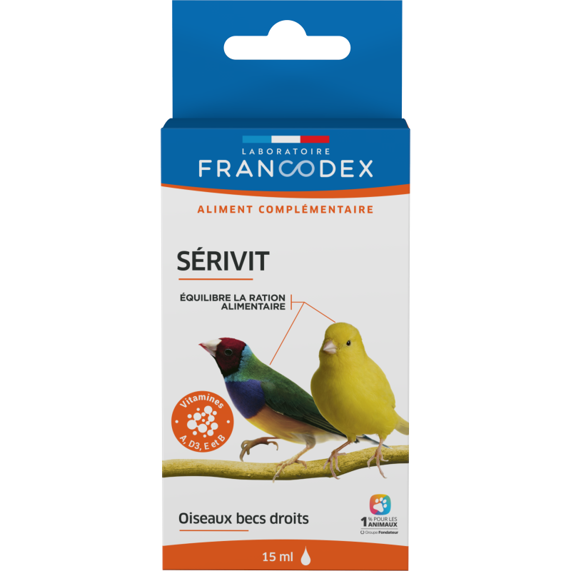 Francodex Sérivit pour oiseaux Faunelia