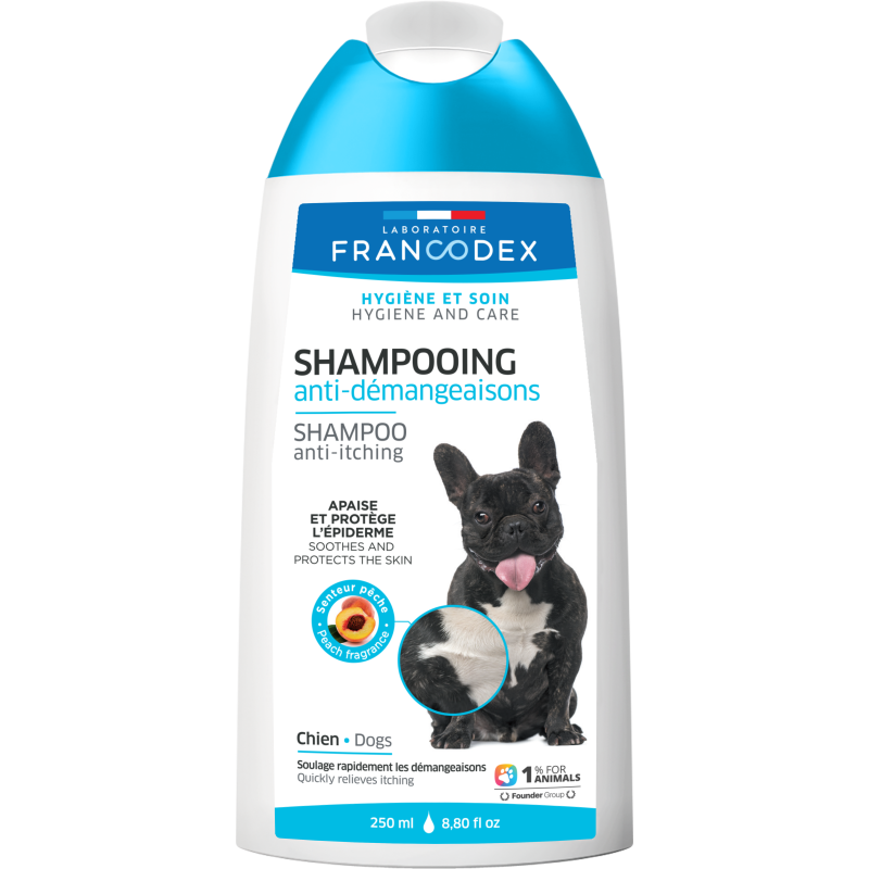 Francodex Shampooing Anti-Démangeaisons pour chien Faunelia