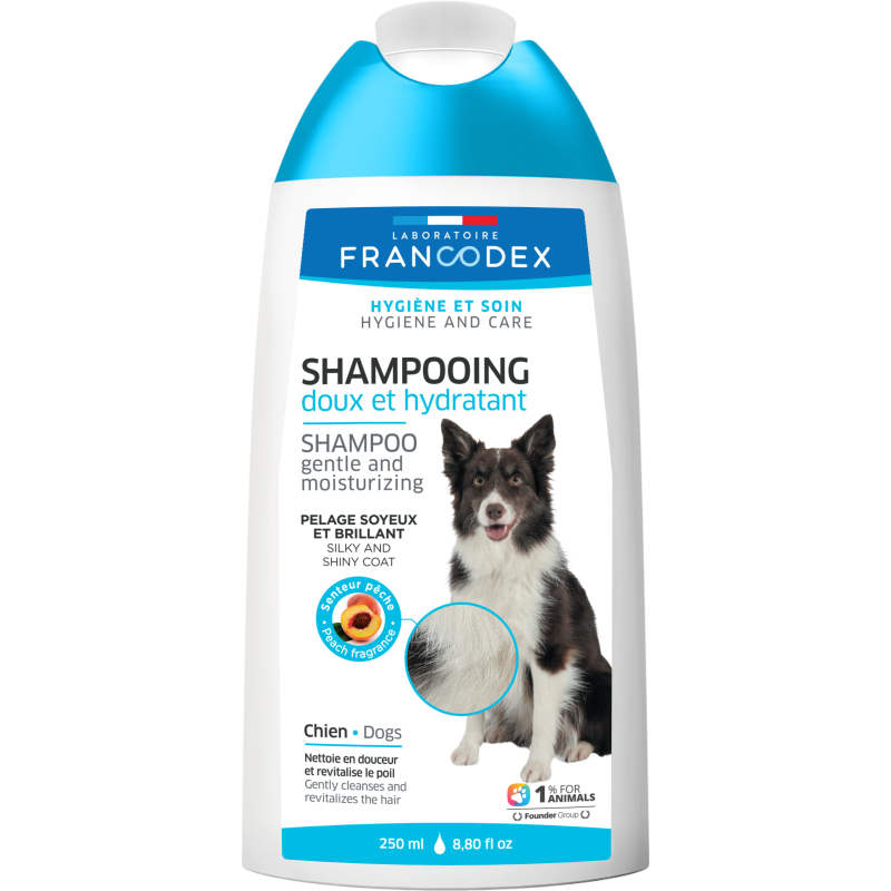 Francodex Shampooing Doux et Hydratant - Pour chien Faunelia