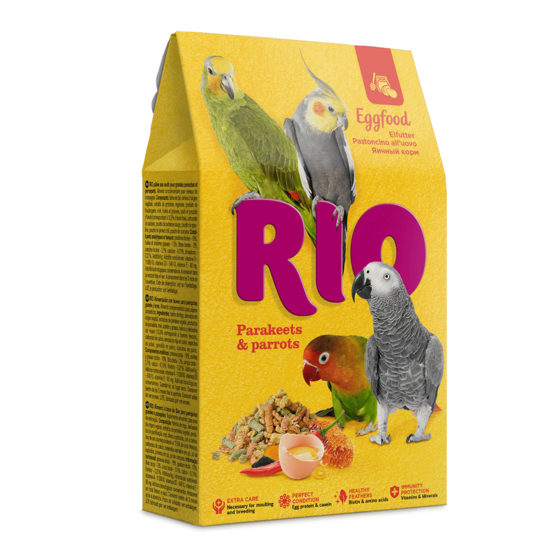 RIO Aliments aux œufs - Perruches et perroquets Faunelia