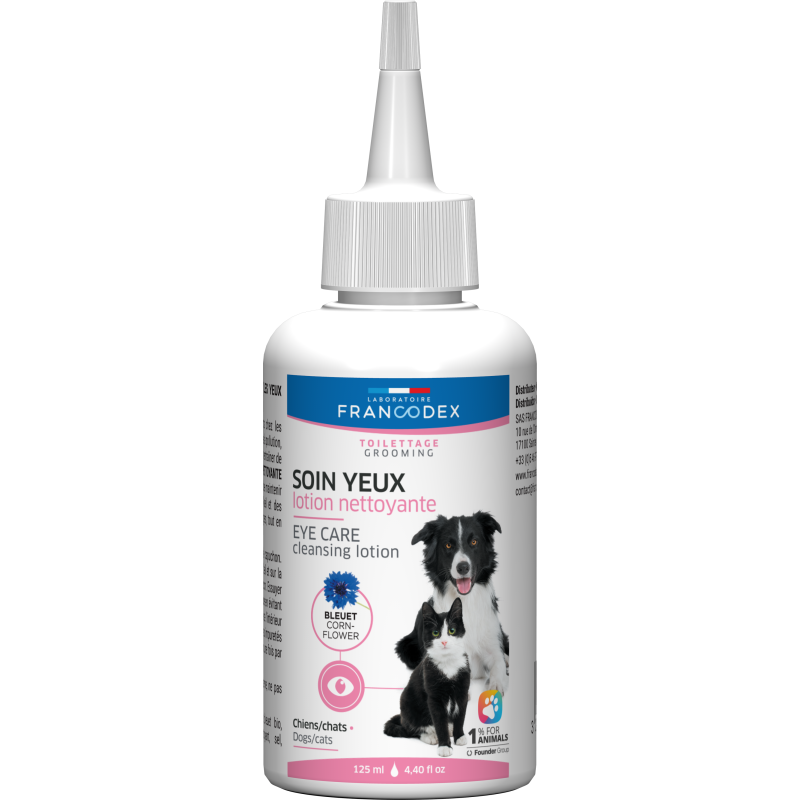 Francodex Nettoyant pour les yeux - Chien & chat Faunelia