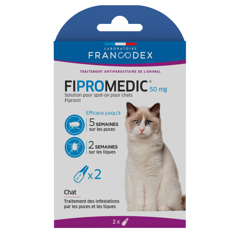 Francodex FIPROMEDIC 50 mg - Solution pour spot-on - Chat Faunelia