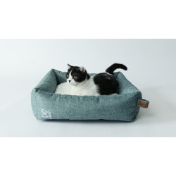 M-PETS Coussin pour chien "OLERON Basket" - Bleu Faunelia