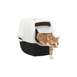 M-PETS Maison de toilette SACHA - Noir & Blanc Faunelia