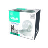 M-PETS SNAIL Distributeur d'eau avec filtre - Blanc, Gris & Transparent - 30 Faunelia