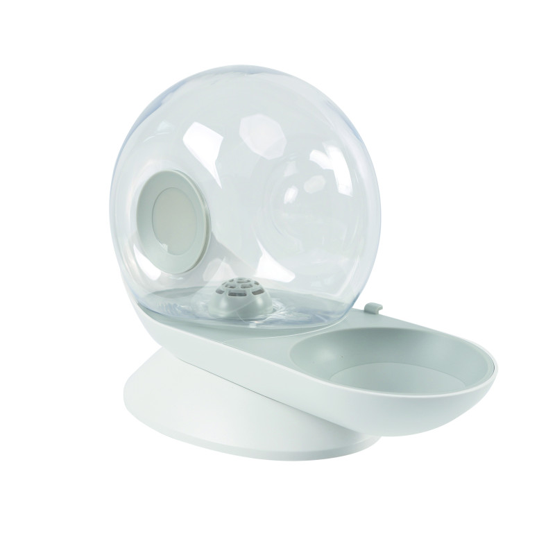 M-PETS SNAIL Distributeur d'eau avec filtre - Blanc, Gris & Transparent - 30 Faunelia