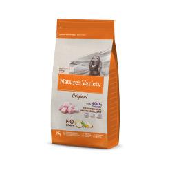 Nature's Variety Original, No Grain - Croquettes - Chien, Adulte - Medium - Dinde Faunelia