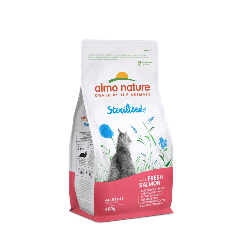 Almo nature HOLISTIC FONCTIONNEL - LIGHT - STERILISE - SAUMON Faunelia