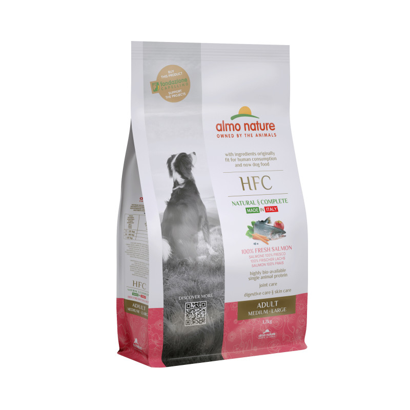 Almo nature HFC - Croquettes - Chien, Adulte - Medium/Large - Saumon Faunelia