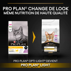 Purina Pro Plan - Croquettes - Chat, Adulte - Light - Dinde Faunelia