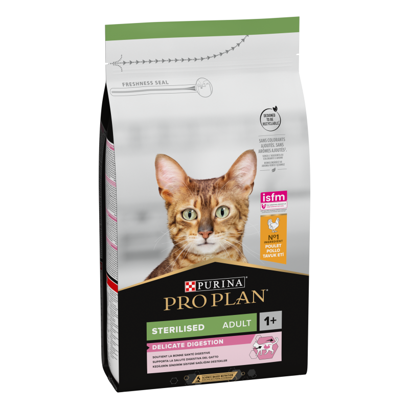 Purina Pro Plan - Croquettes - Chat, Adulte, Stérilisé - Delicate Digestion - Poulet Faunelia