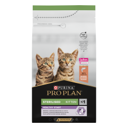 Purina Pro plan - Croquettes - Chaton, Stérilisé - Healthy Start - Saumon Faunelia