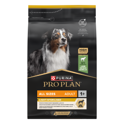 Purina Pro Plan - Croquettes - Chien, Adulte, Stérilisé - Toutes tailles - Light - Agneau Faunelia