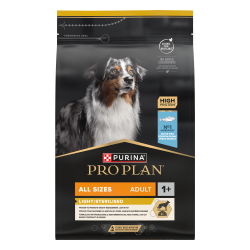 Purina Pro Plan - Croquettes - Chien, Adulte, Stérilisé - Toutes tailles - Light - Poisson Faunelia