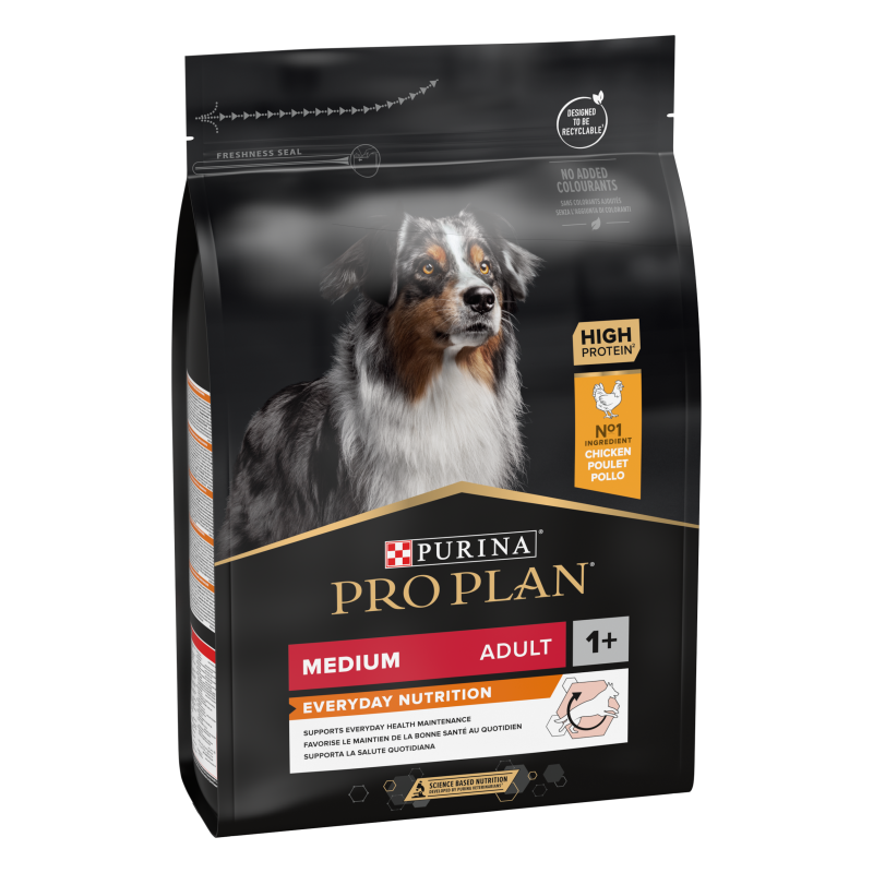 Purina Pro Plan - Croquettes - Chien, Adulte, Medium - Everyday Nutrition - Poulet Faunelia