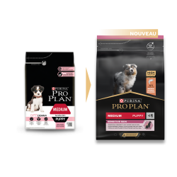 Purina Pro Plan - Croquettes - Chiot, Medium - Sensitive Skin - Saumon Faunelia