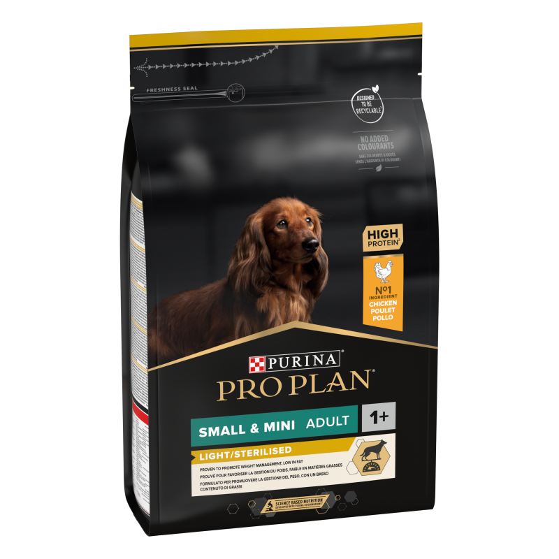 Purina Pro Plan - Croquettes - Chien, Adulte, Stérilisé, Small & Mini - Poulet Faunelia