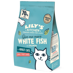 Lily's kitchen Croquettes - Chat - Recette au poisson blanc, avec du saumon Faunelia