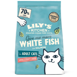 Lily's kitchen Croquettes - Chat - Recette au poisson blanc, avec du saumon Faunelia