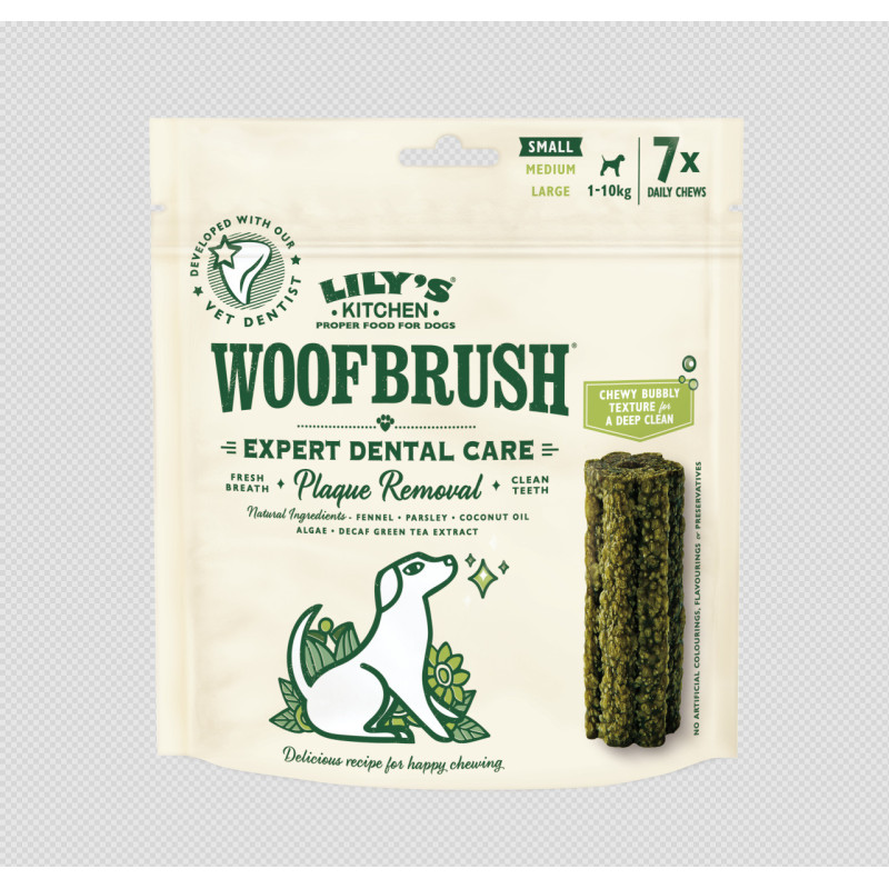 Lily's kitchen Woofbrush - Bâtonnets à mâcher - 7pces Faunelia