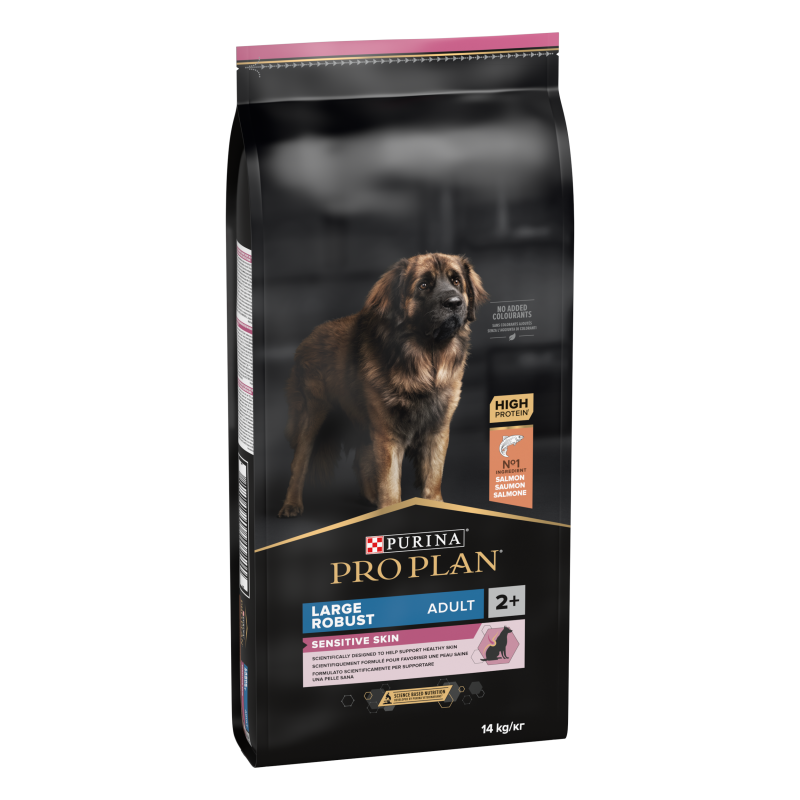 Purina Pro Plan - Croquettes - Chien, Adulte, Large & Robuste - Sensistive Skin - Saumon Faunelia