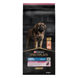 Purina Pro Plan - Croquettes - Chien, Adulte, Large & Robuste - Sensistive Skin - Saumon Faunelia