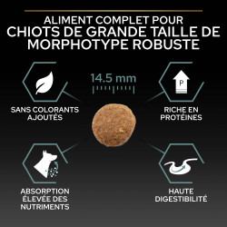 Purina Pro plan - Croquettes - Chiot, Large, Robuste - Sensitive digestion - Agneau Faunelia