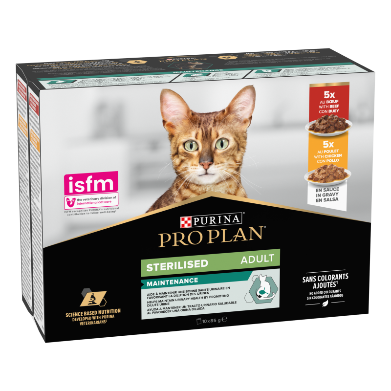 Purina PRO PLAN - Chat, Adulte, Stérilisé - Maintenance  - Multi-variétés Faunelia