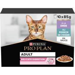 Purina PRO PLAN - Chat, Adult - Délicate Digestion - MULTI-VARIETE Faunelia