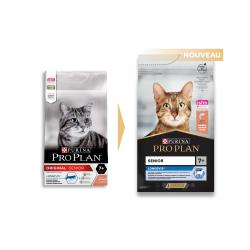 Purina Pro Plan - Croquettes - Chat, Senior - Longevis - Saumon Faunelia