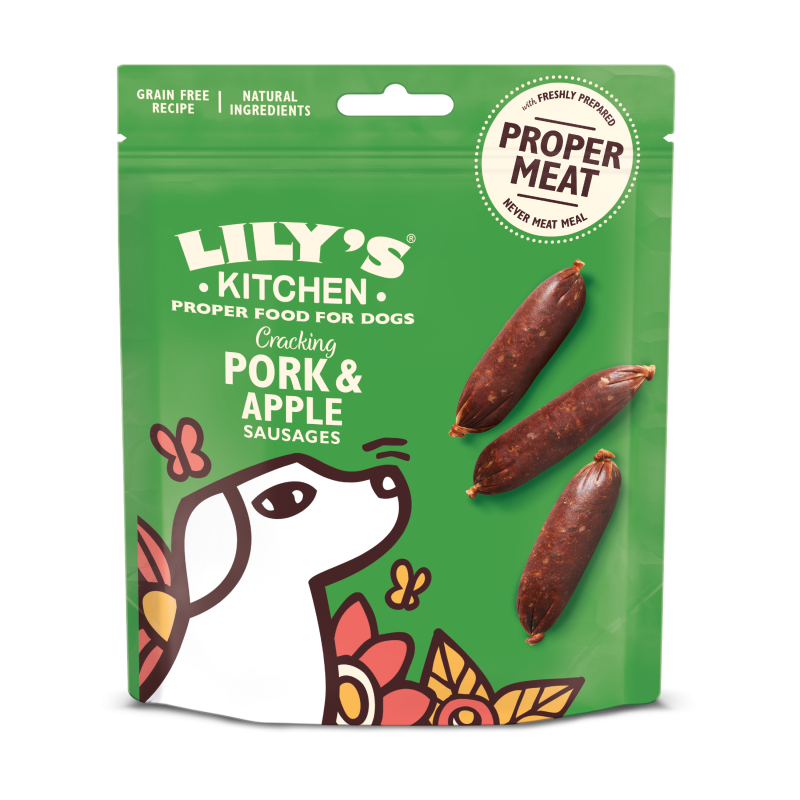 Lily's kitchen Mini saucisses - au porc, avec de la pomme Faunelia