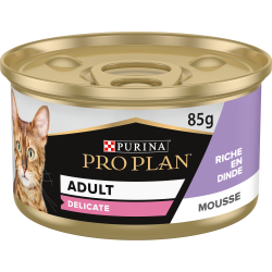 PRO PLAN - Chat, Adulte - Delicate - Mousse - Dinde