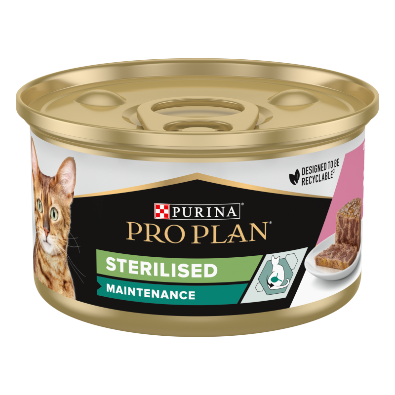 Purina PRO PLAN - Chat, Adulte, Stérilisé - Terrine - Thon et saumon Faunelia