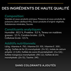 Purina PRO PLAN - Chat, Adulte, Stérilisé - Maintenance - Cabillaud Faunelia