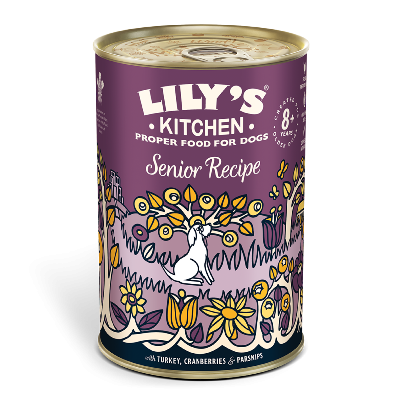 Lily's kitchen Patée pour chien, Senior - Dinde, cranberries et légumes Faunelia