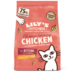 Lily's kitchen Croquettes - Chaton - Poulet, avec du poisson blanc saisonnier Faunelia