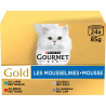 Purina GOURMET - Les Mousselines :  Lapin, Boeuf, Veau, Agneau Faunelia