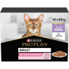 Purina PRO PLAN - Chat, Adult - Délicate Digestion - Dinde en sauce Faunelia