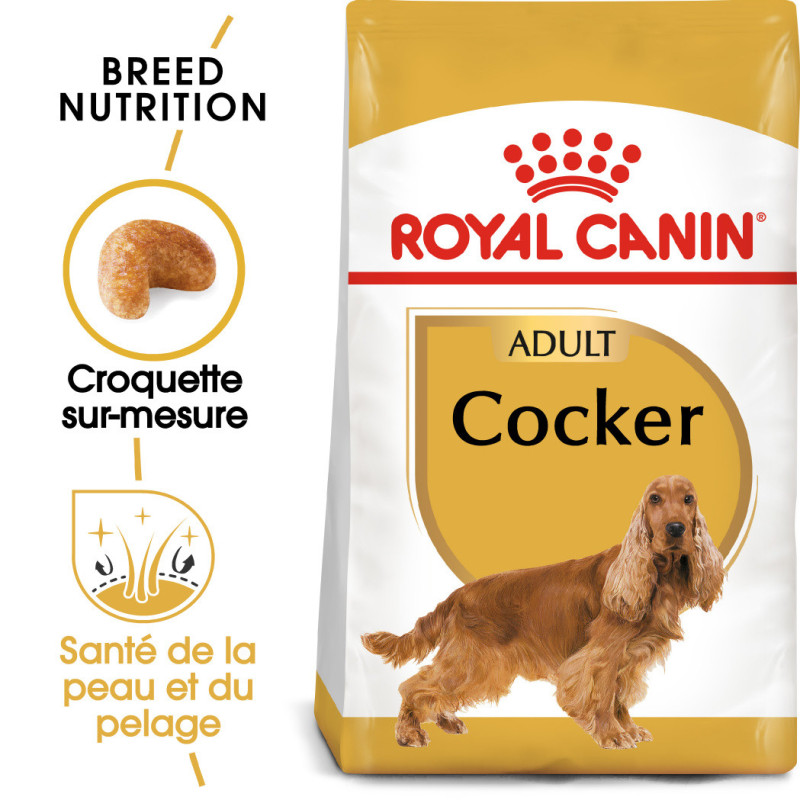 Royal canin Croquettes pour Chien - Cocker - Adulte Faunelia