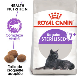 Royal canin Croquettes pour Chat, Adulte+7, Stérilisé Faunelia