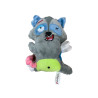 VADIGRAN Peluche "Scary" pour chien - Ratatouille avec Os - 17,5cm Faunelia