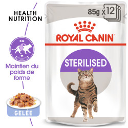 Royal canin Bouchées en gelée - Chat, Stérilisé Faunelia